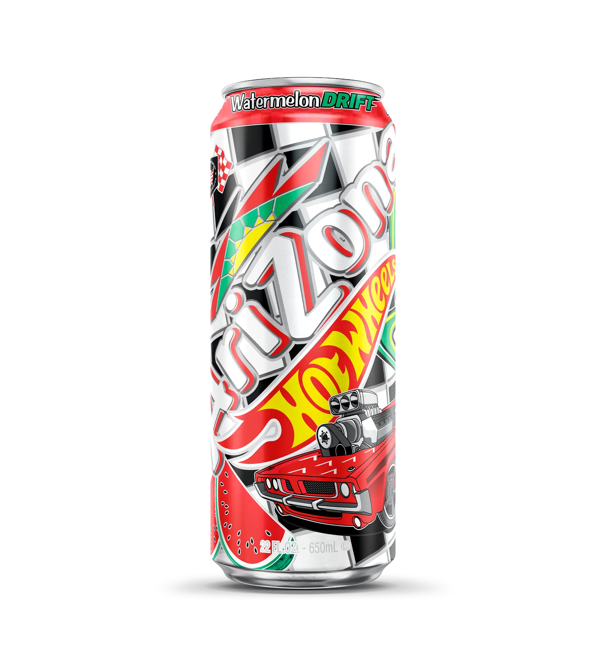 Watermelon Drift Black and White Tea | 22 oz. Big Can / 12-pack