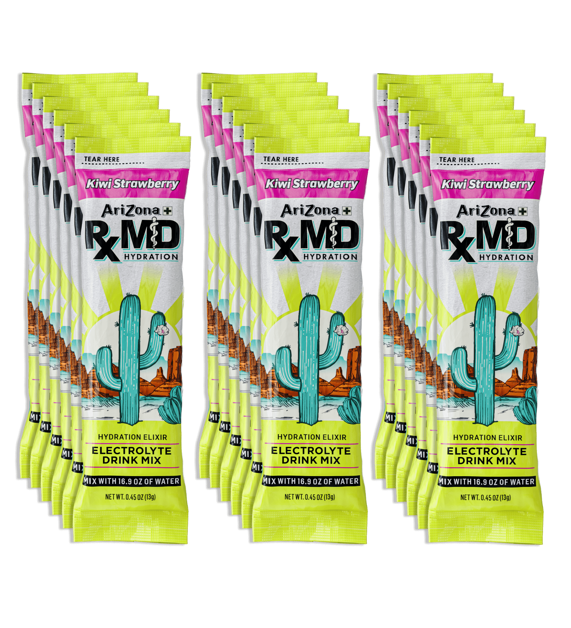 RXMD Kiwi Strawberry 18-Count Hydration Stix Pack | 18 count / 3 boxes