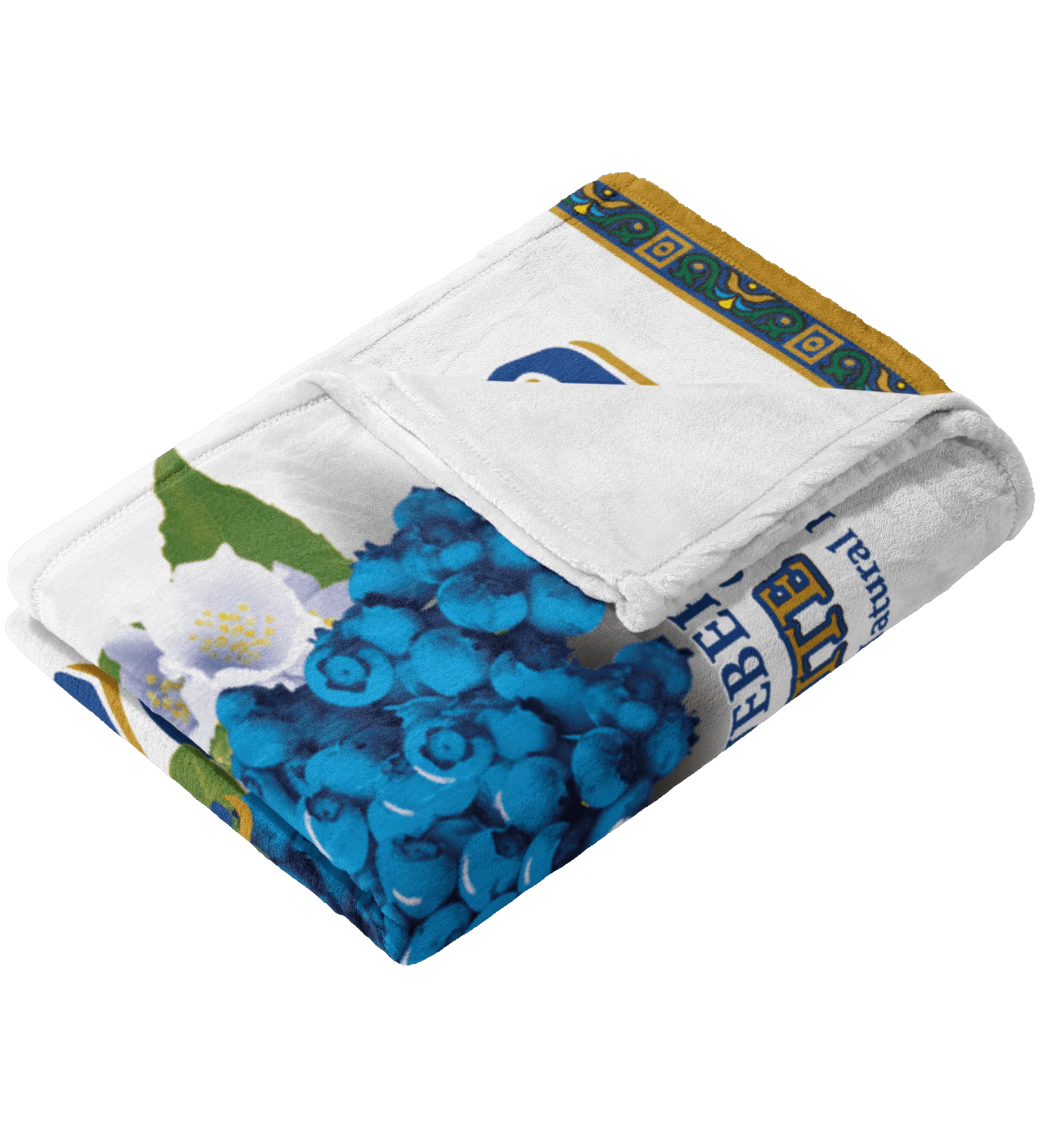 Blueberry White Tea Throw Blanket