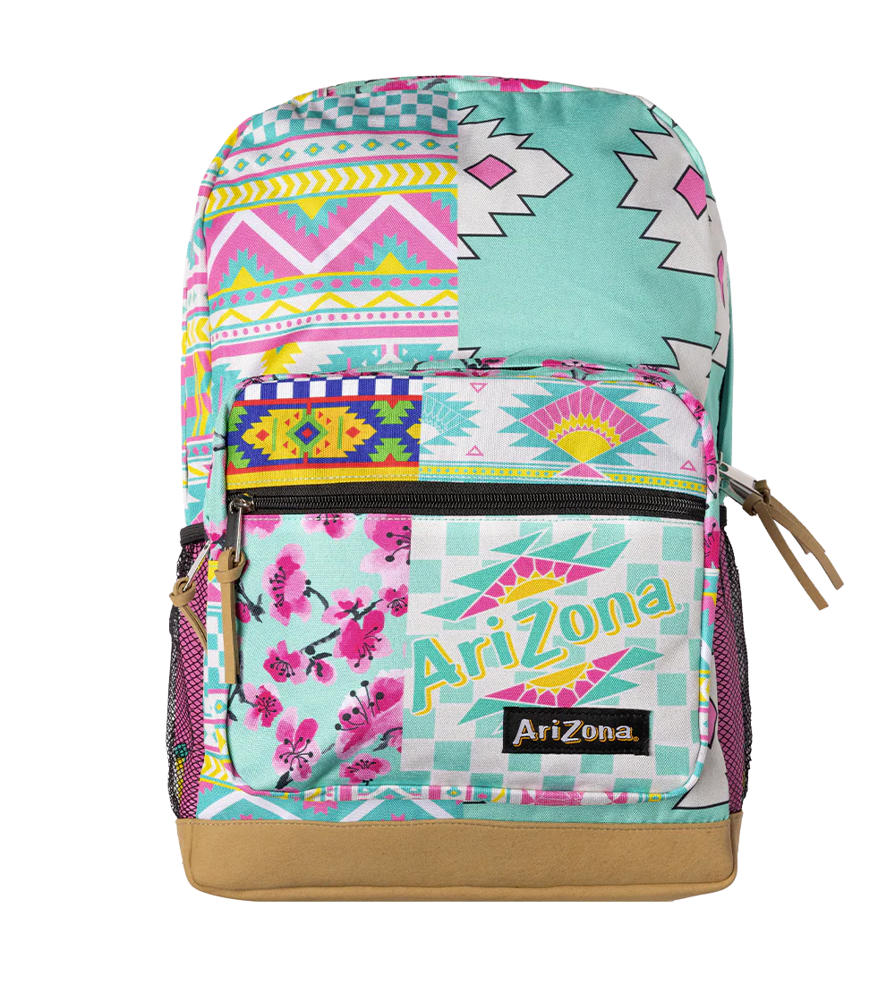 Teal Patchwork Backpack