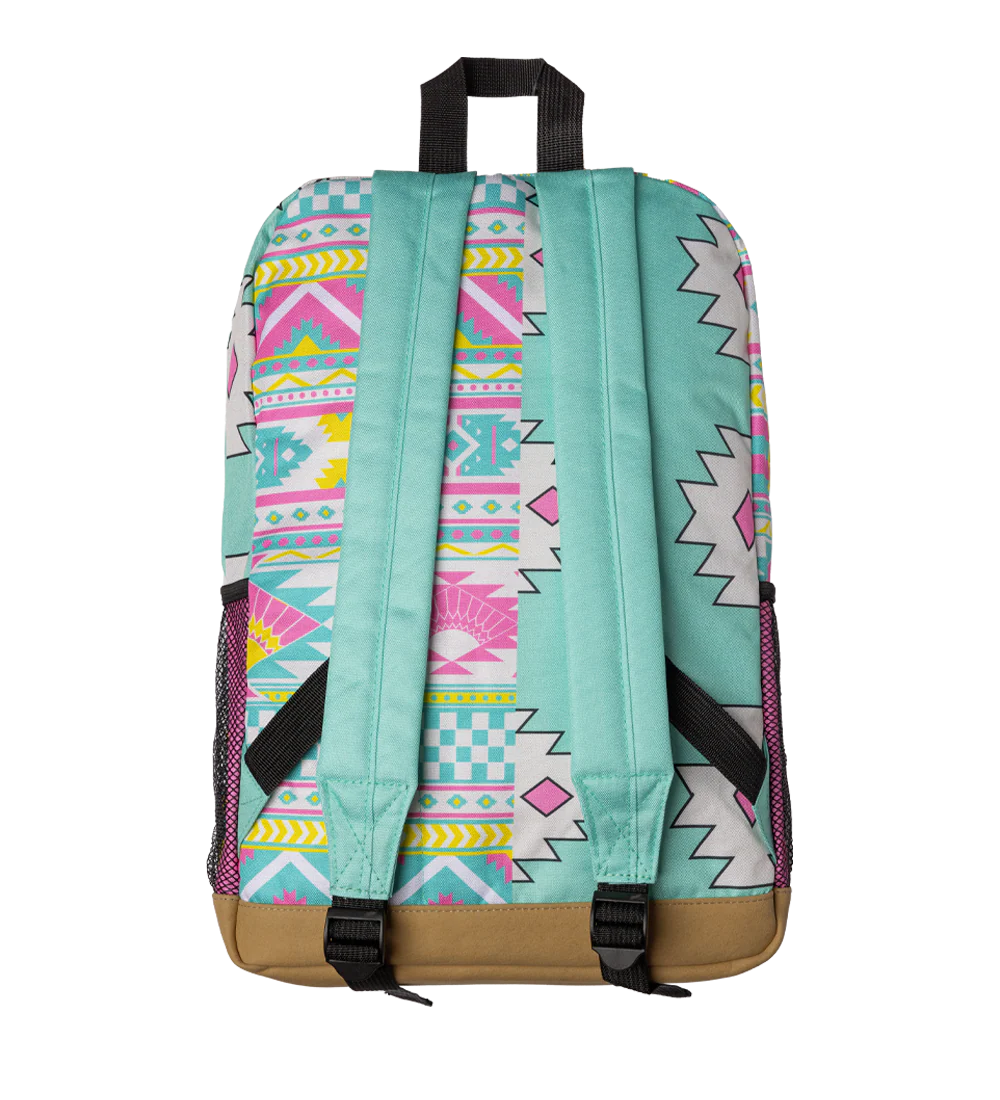 Teal Patchwork Backpack
