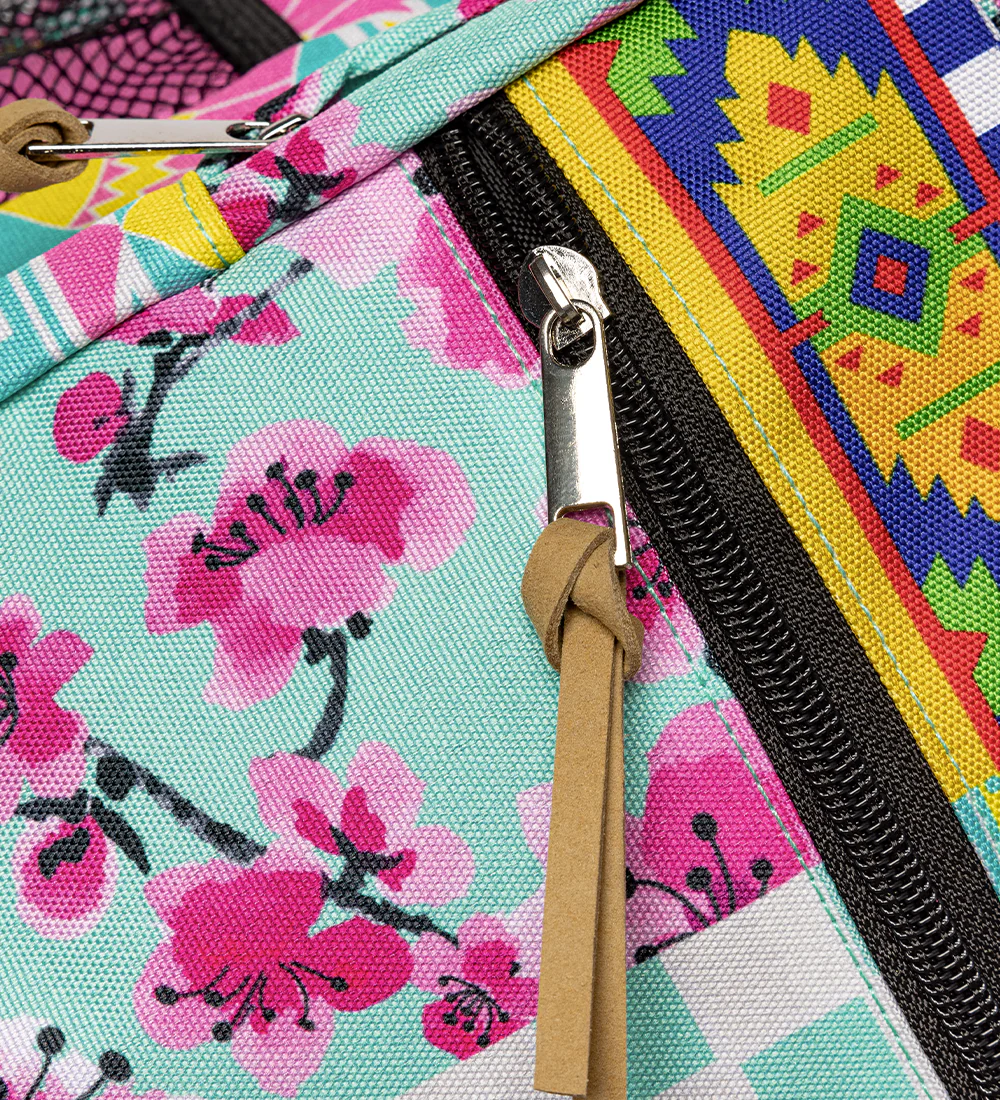 Teal Patchwork Backpack