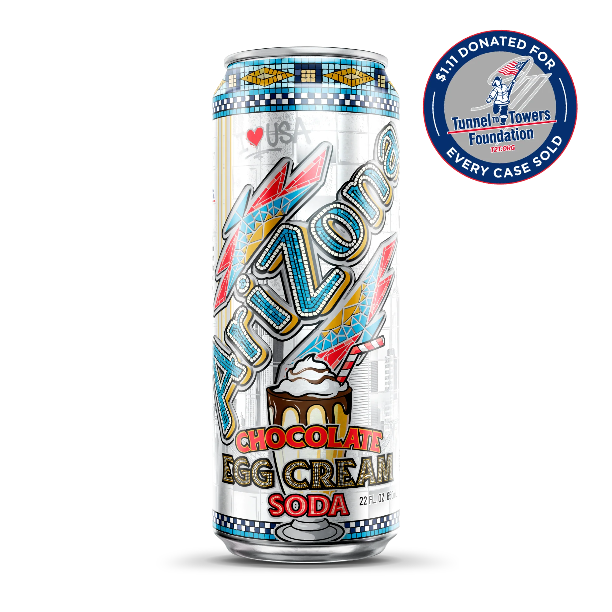 Chocolate Egg Cream Soda | 22 oz. Big Can / 12-pack