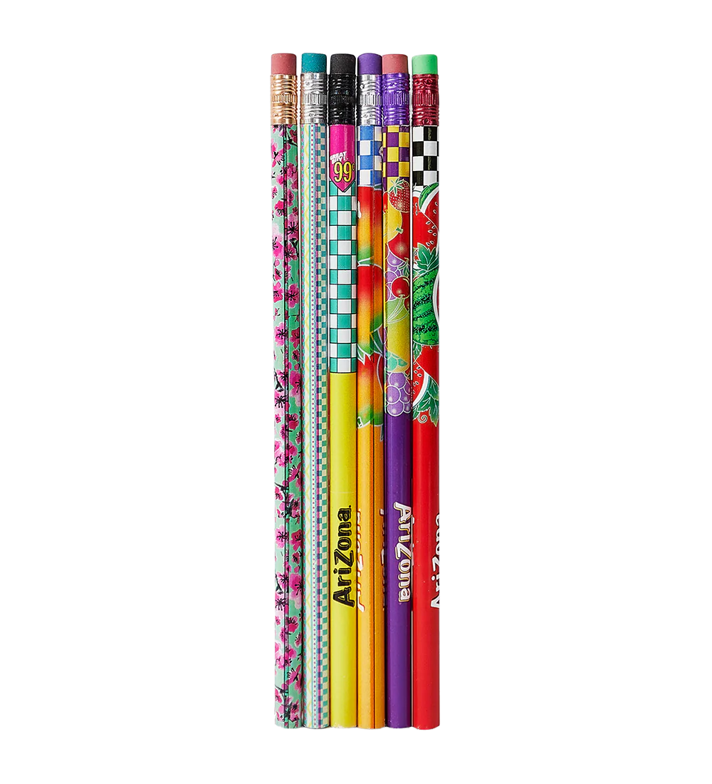 6-Piece  Yellow & Red Pencil Set