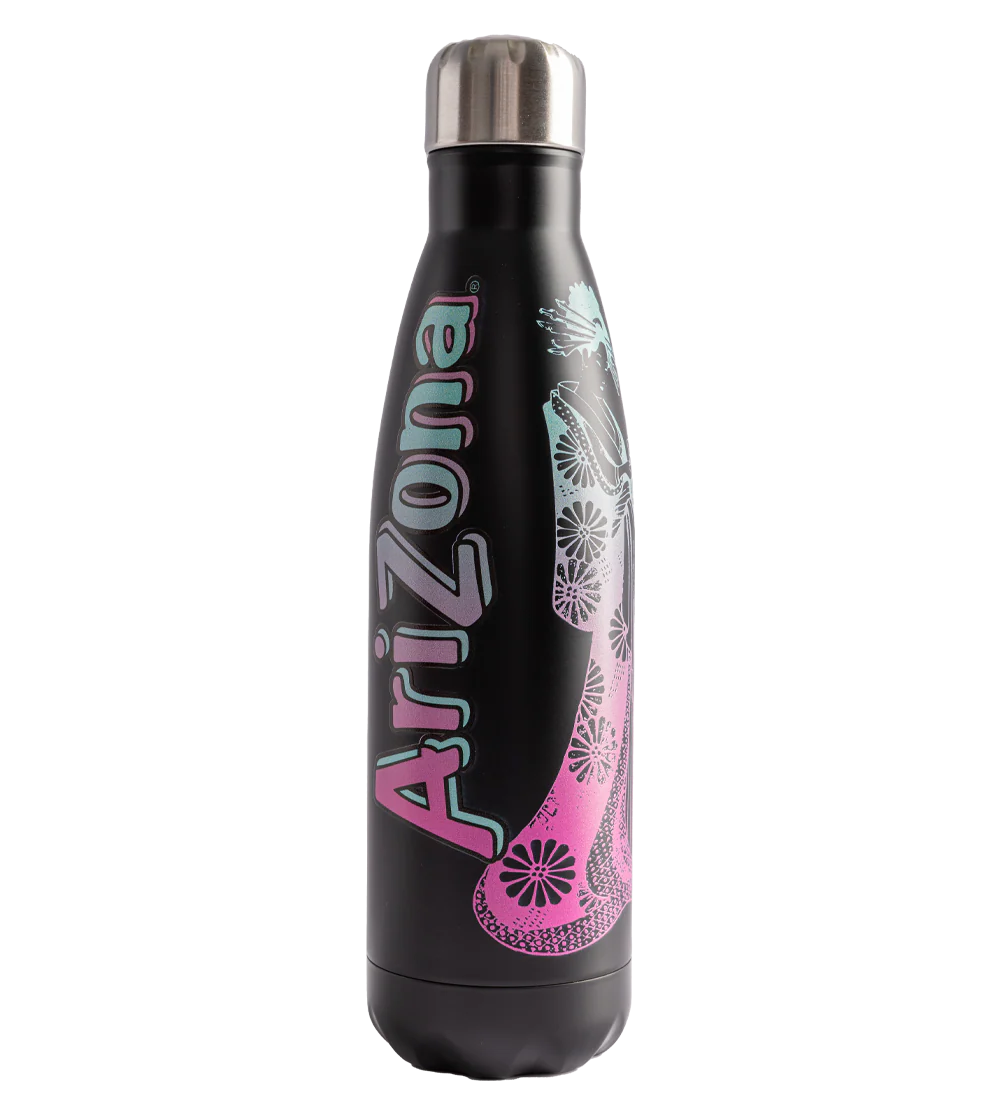 Black Japanese-Inspired Insulated Bottle