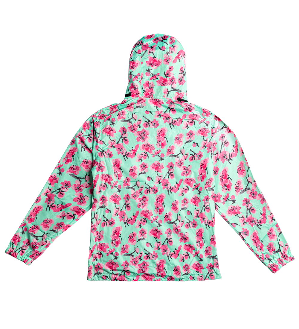 567-teal-pink-cherry-blossom-windbreaker-jacket-2.webp Teal & Pink Cherry Blossom Windbreaker Jacket