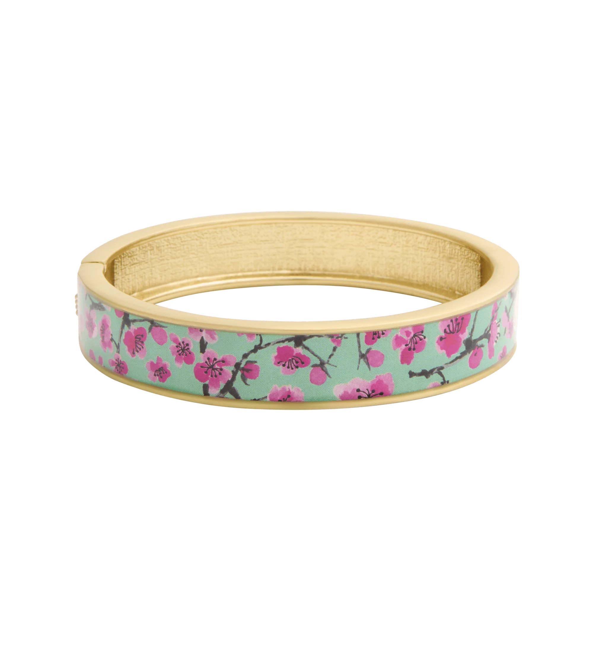 59-goldtone-resin-cherry-blossom-bangle-1.webp Goldtone & Resin Cherry Blossom Bangle