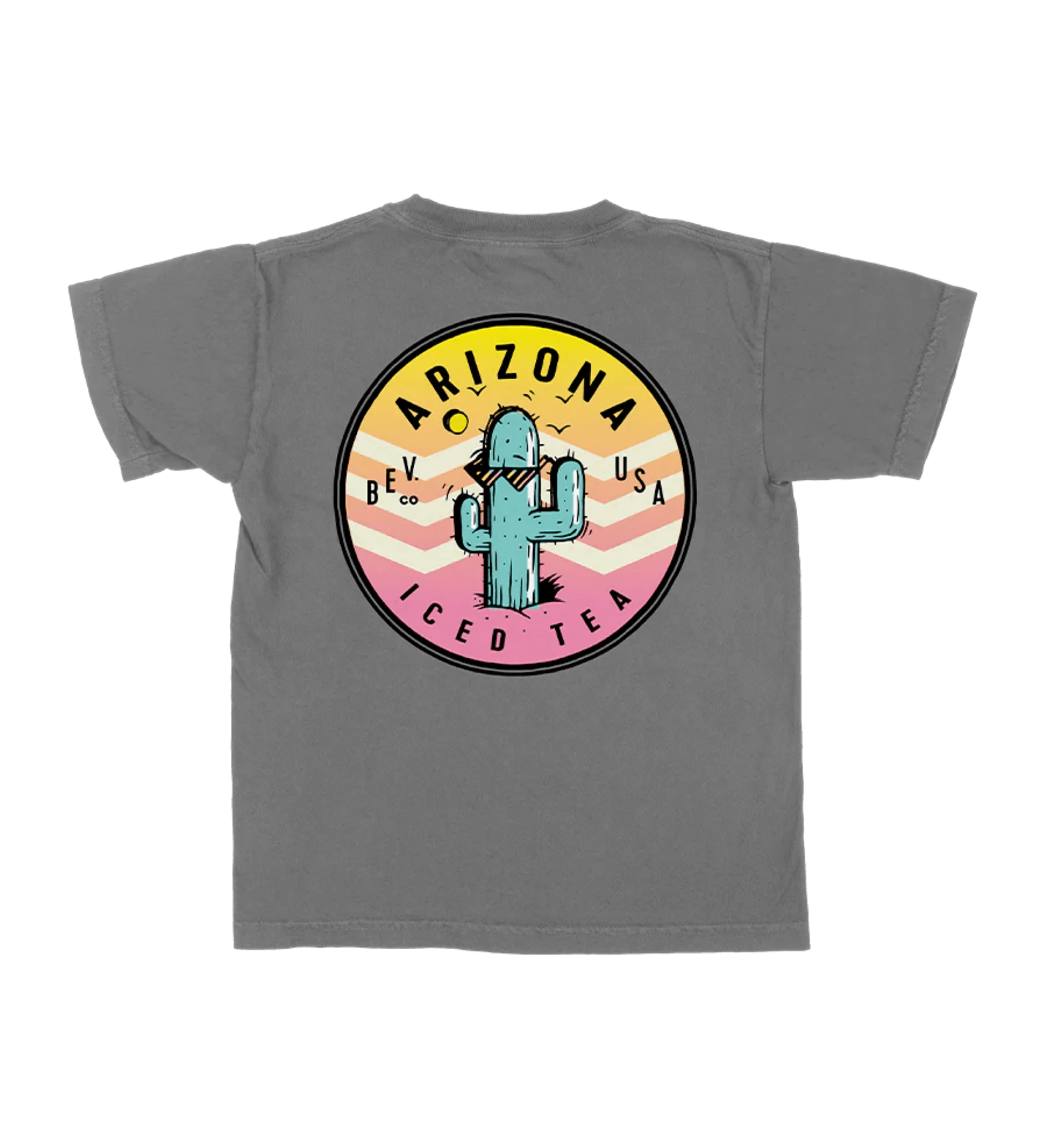 Gray Cactus Cotton T-Shirt | Youth