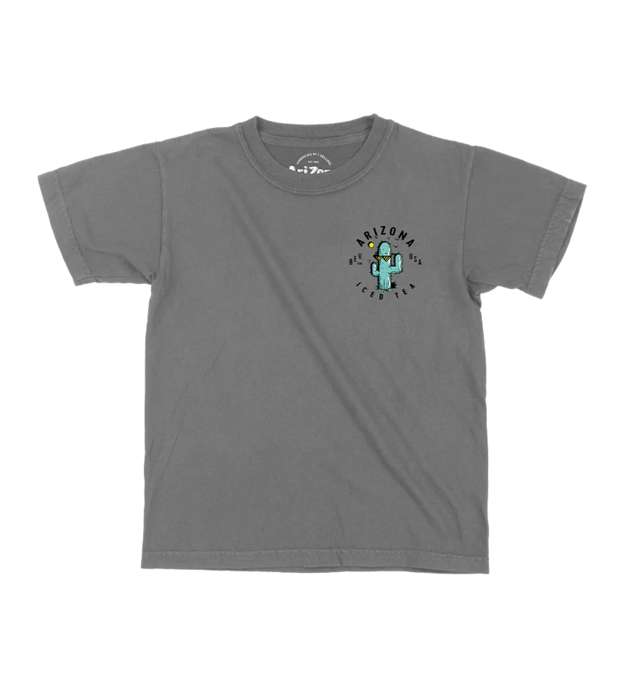 Gray Cactus Cotton T-Shirt | Youth