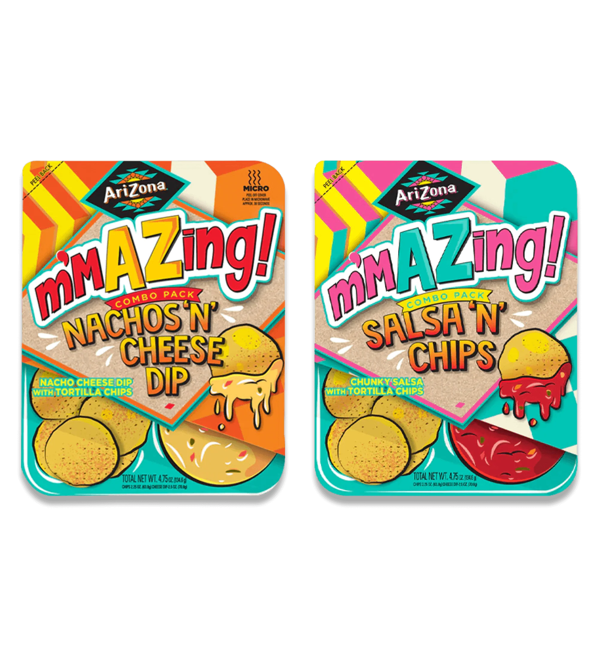 m'MAZing Salsa & Nachos 24-Count Tray Variety Pack | 24 trays