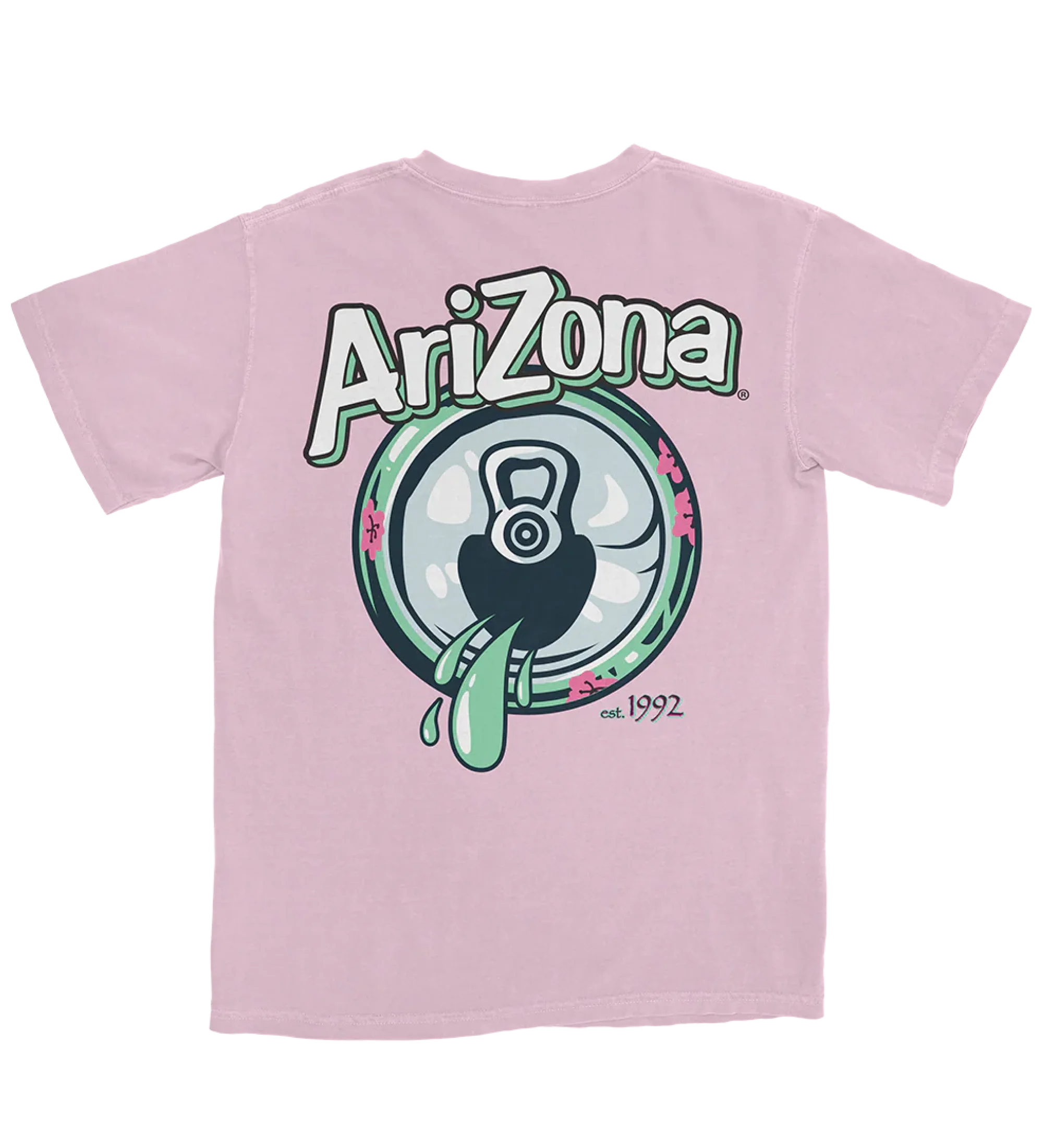 662-pink-green-tea-drip-t-shirt-1.webp Pink Green Tea Drip T-Shirt