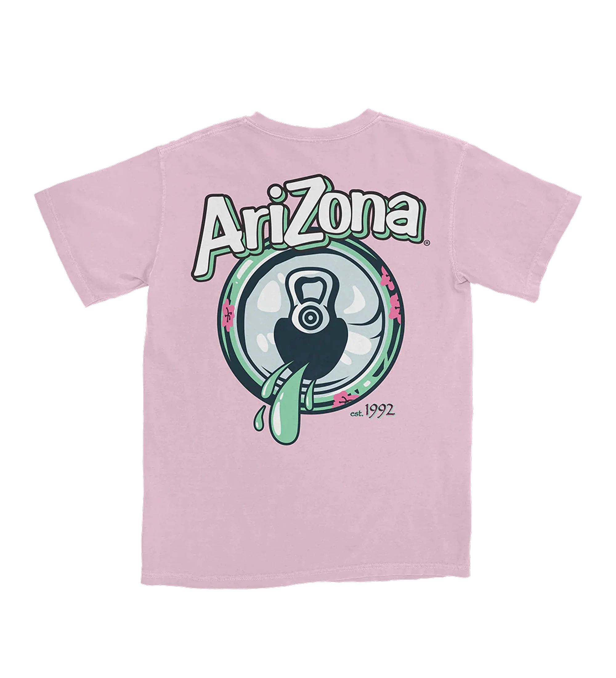 Pink Green Tea Drip T-Shirt | Youth
