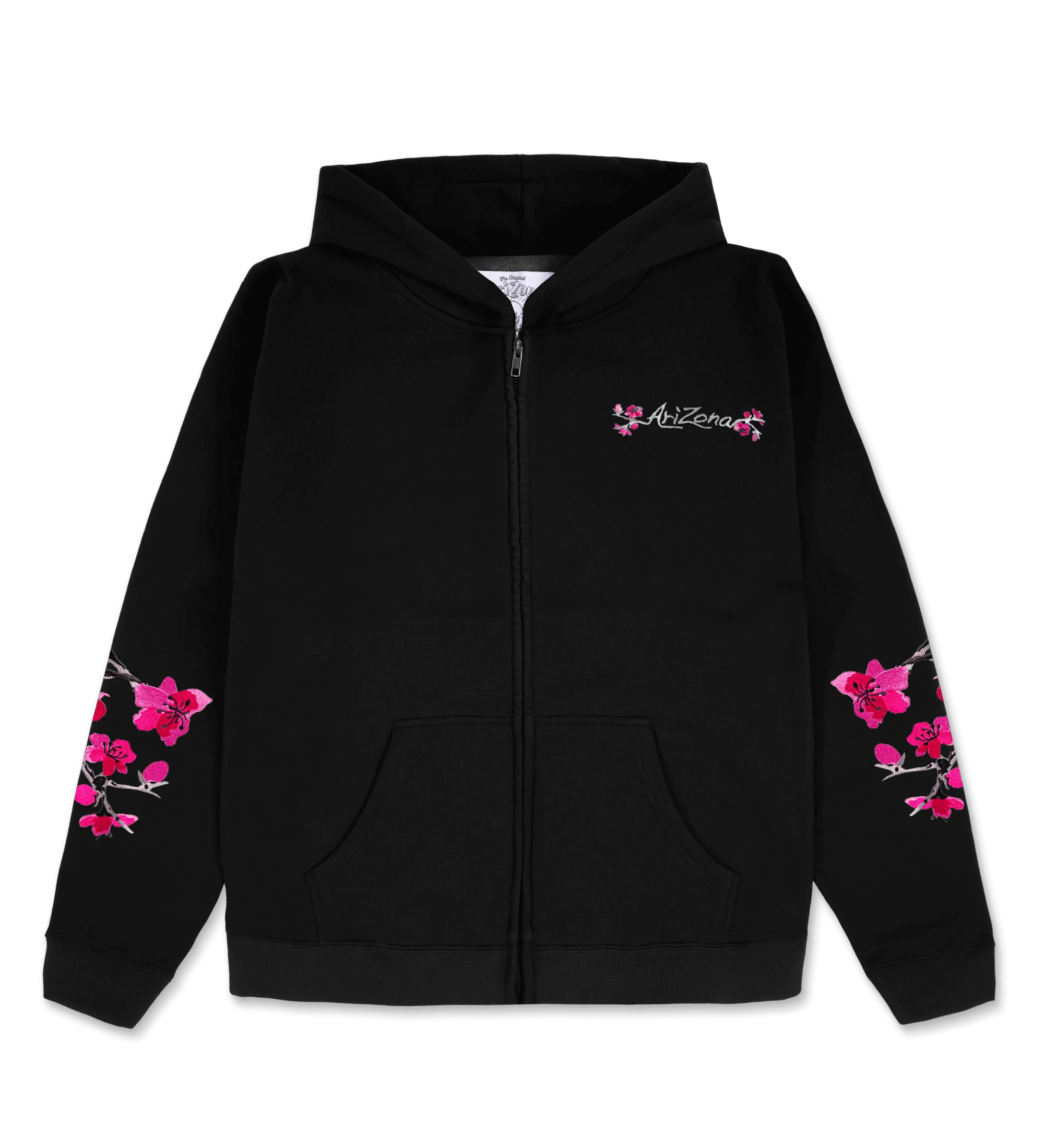 686-washed-black-cherry-blossom-embroidered-cotton-zip-hoodie-1.webp Washed Black Cherry Blossom-Embroidered Cotton Zip Hoodie