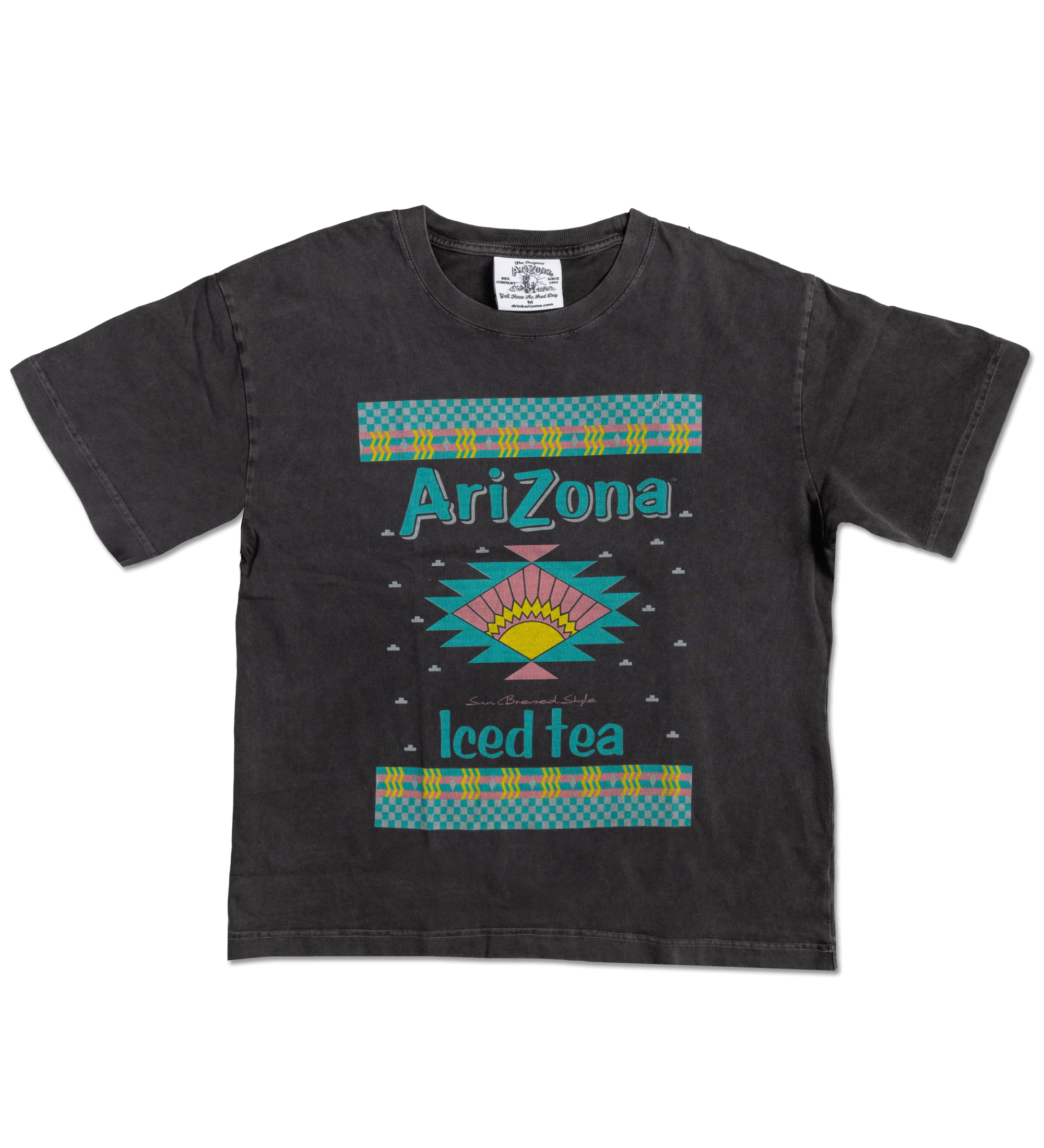 744-black-vintage-lemon-tea-cotton-t-shirt-1.webp Black Vintage Lemon Tea Cotton T-Shirt