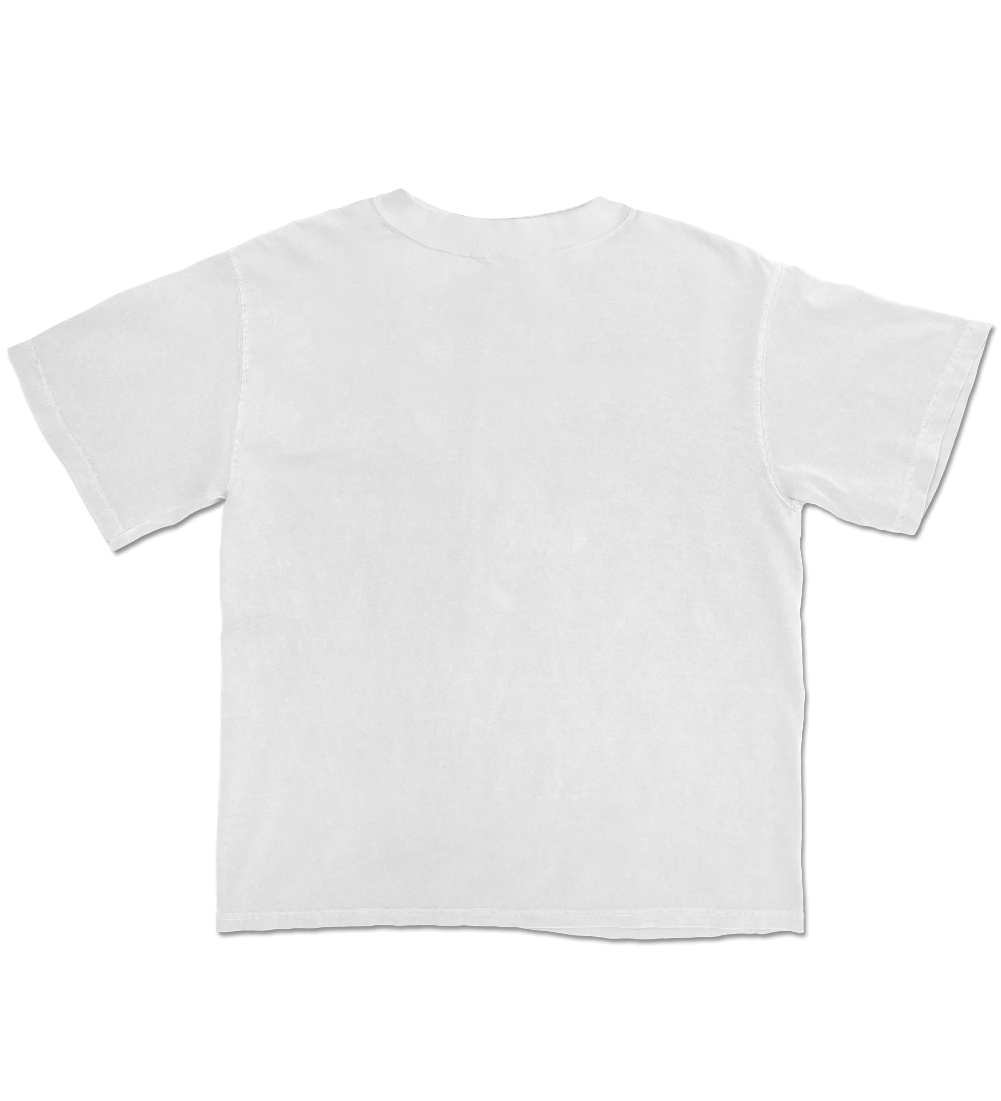 White Vintage Lemon Tea Cotton T-Shirt