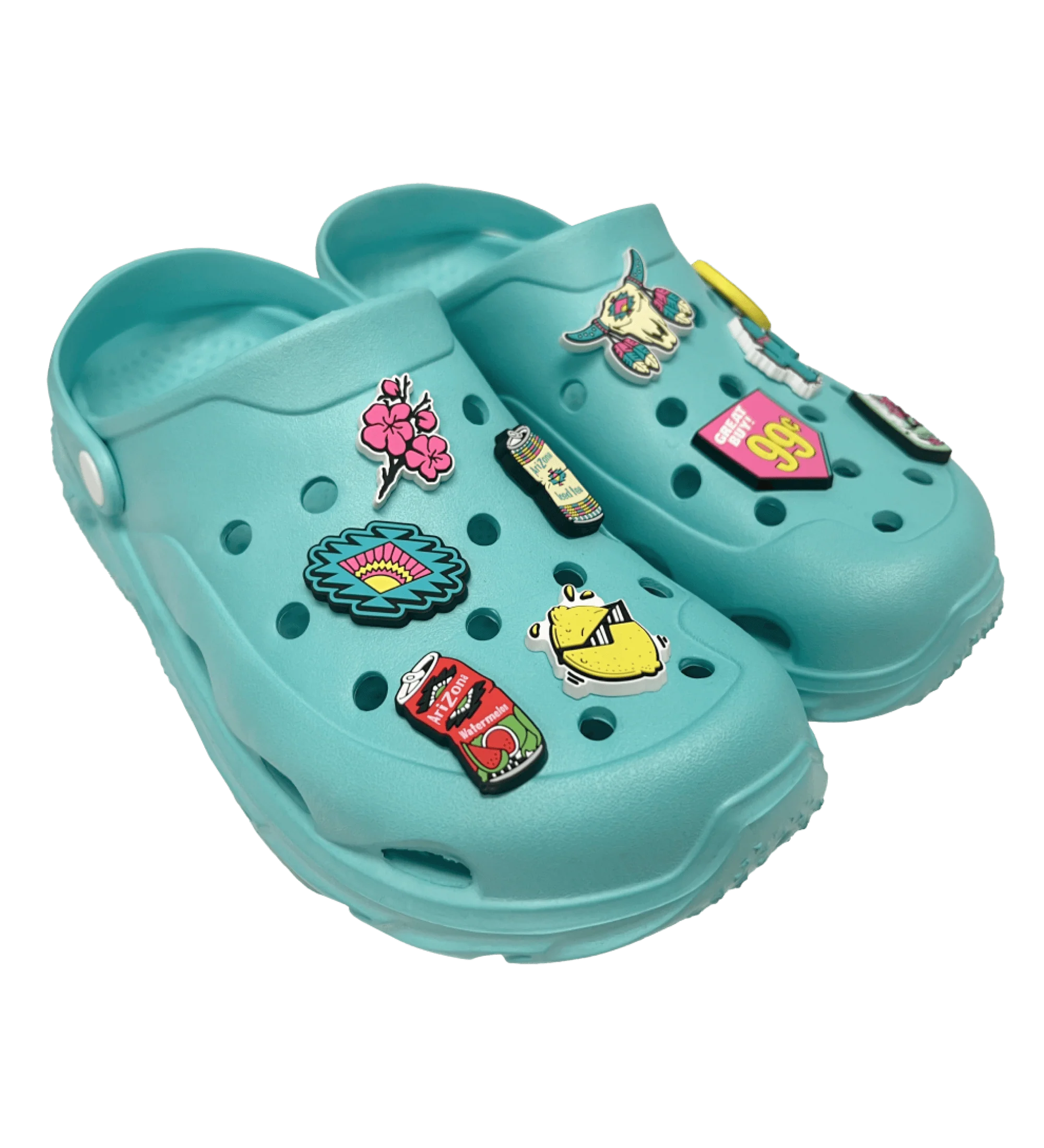 5-Piece Smiley Face Shoe Charm Set