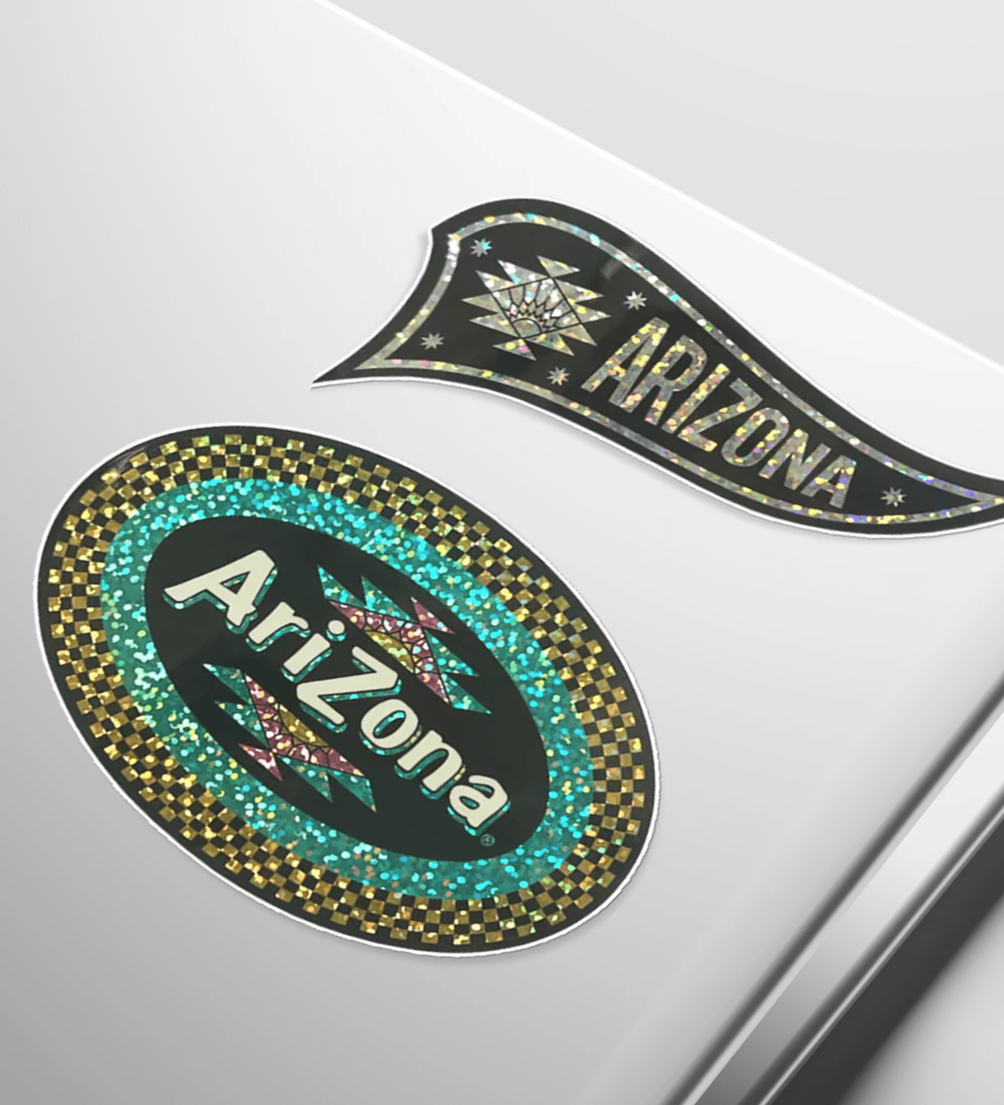4-Piece Sparkle Logo Sticker Set