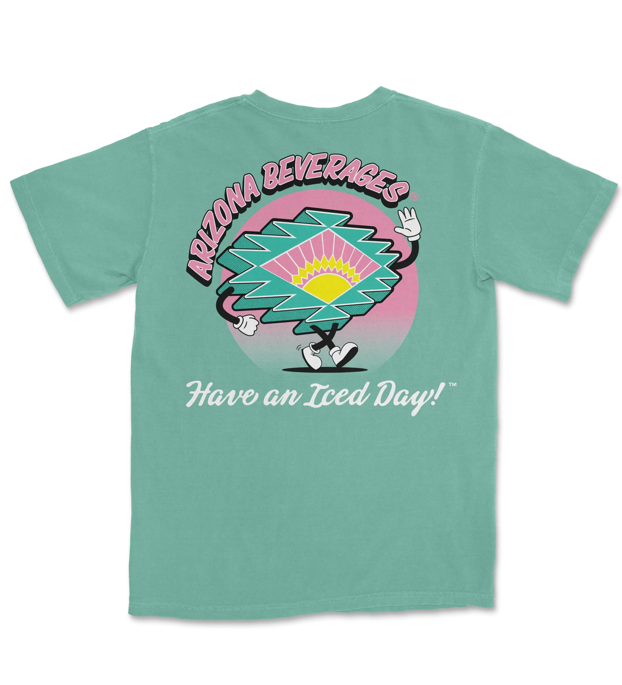 877-teal-sunburst-cotton-t-shirt-1.webp Teal Sunburst Cotton T-Shirt