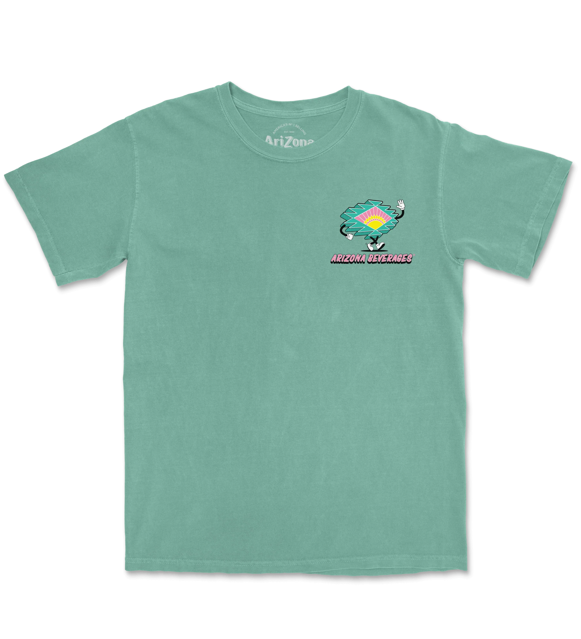877-teal-sunburst-cotton-t-shirt-2.webp Teal Sunburst Cotton T-Shirt