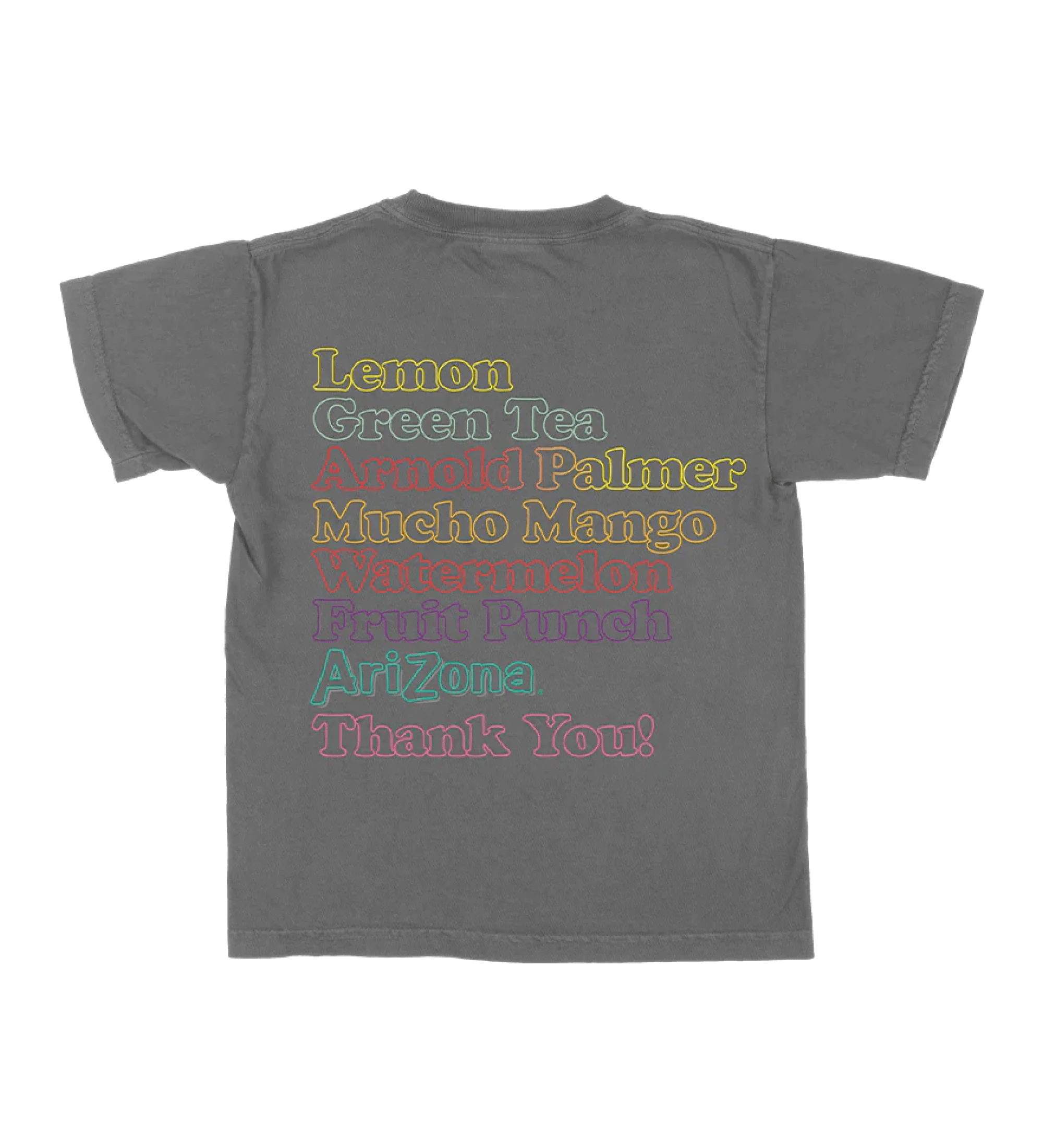 Flavors Gray Cotton T-Shirt | Youth