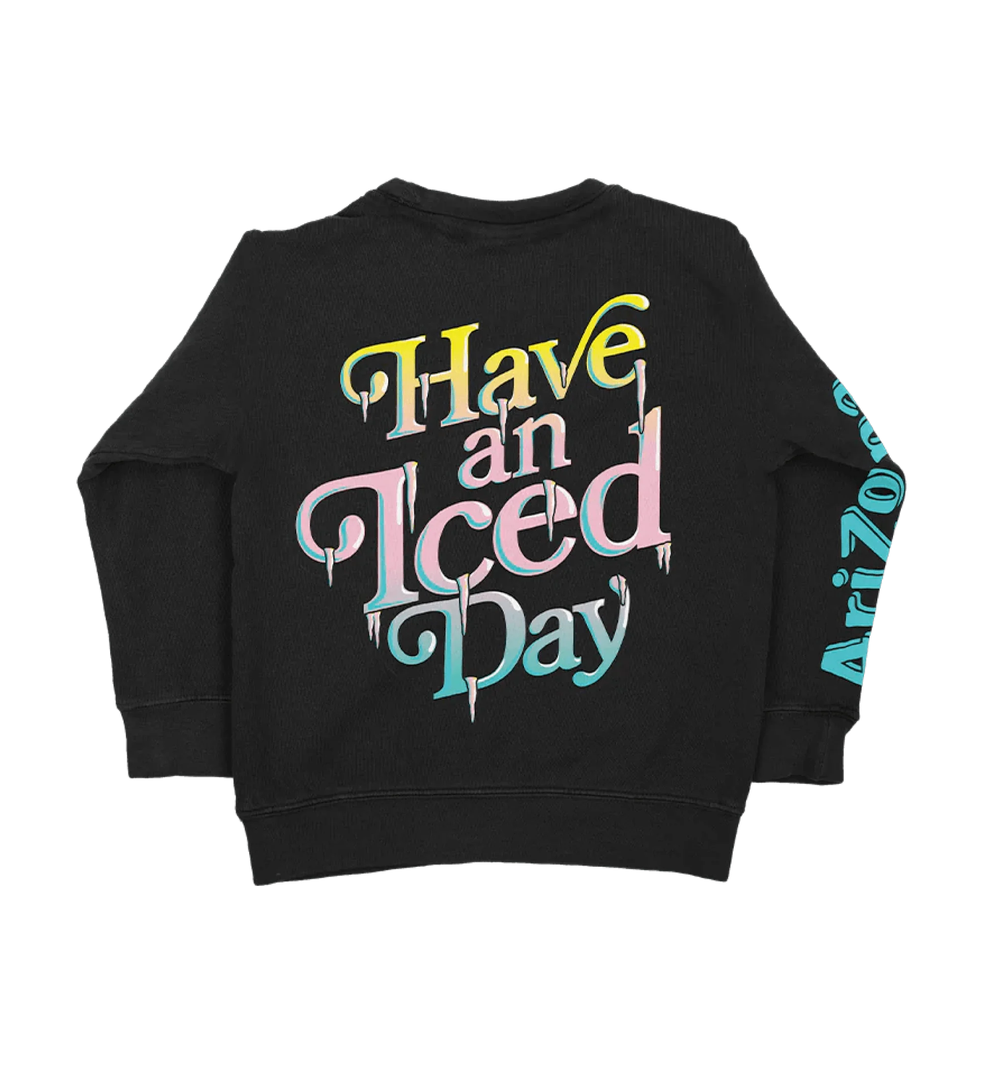 Black Have an Iced Day Cotton-Blend Crewneck Sweatshirt | Youth